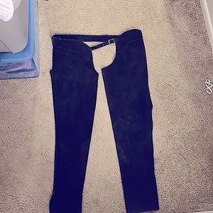 Vintage Whitman Blue Leather Riding Chaps